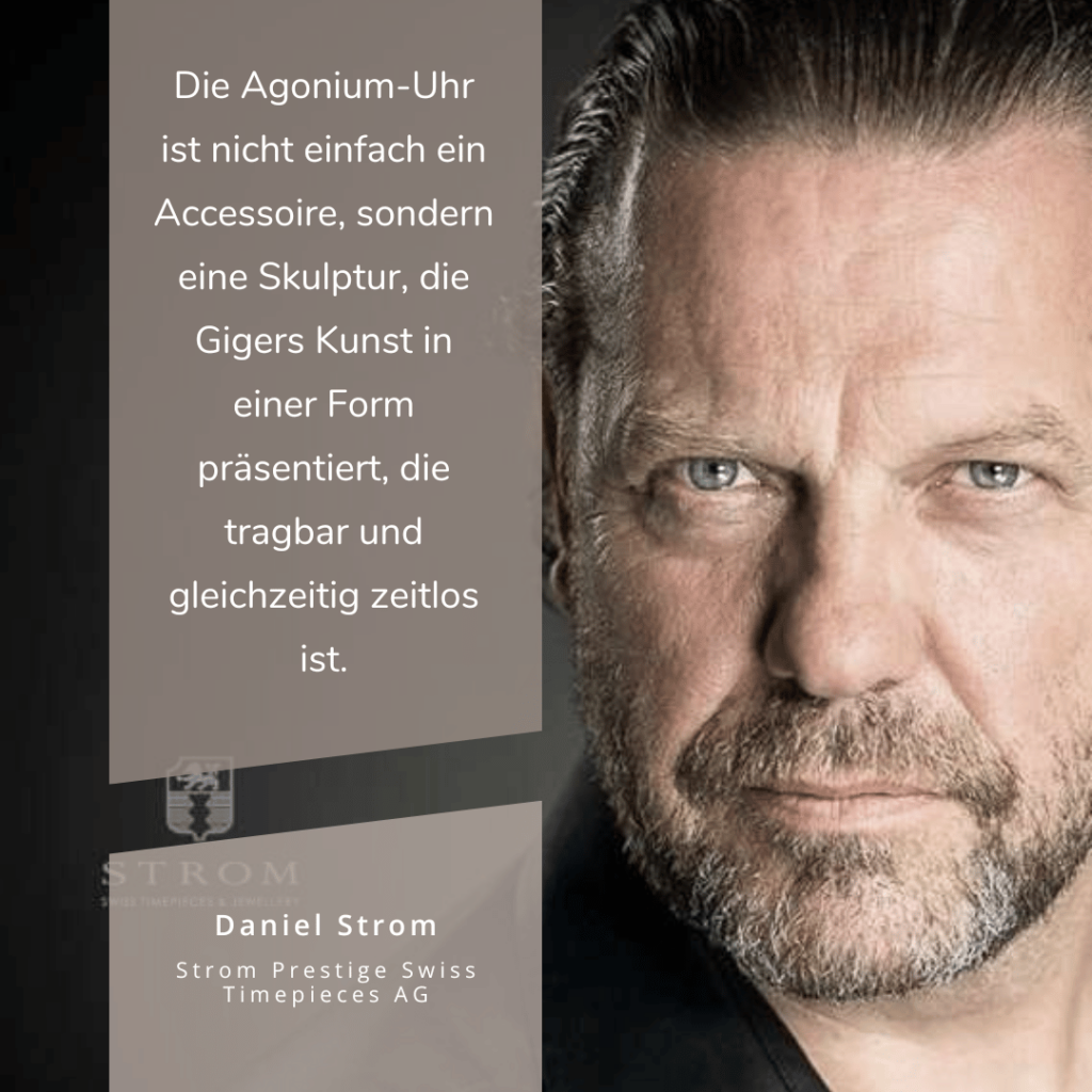 HR Gigers Kunst in einer Uhr mit der Agnonium - Daniel Strom