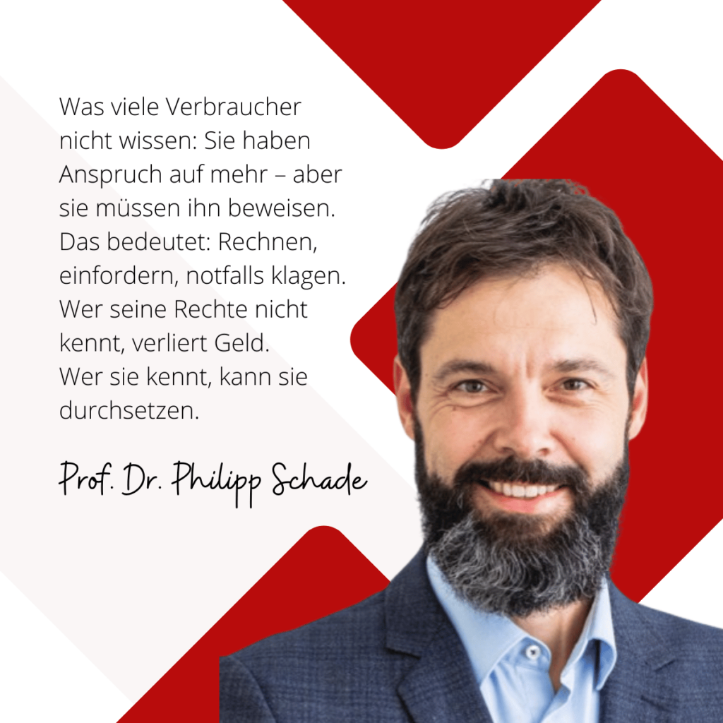 Anspruch für Verbraucher bei Lebensversicherungen - Prof. Dr. Philipp Schade