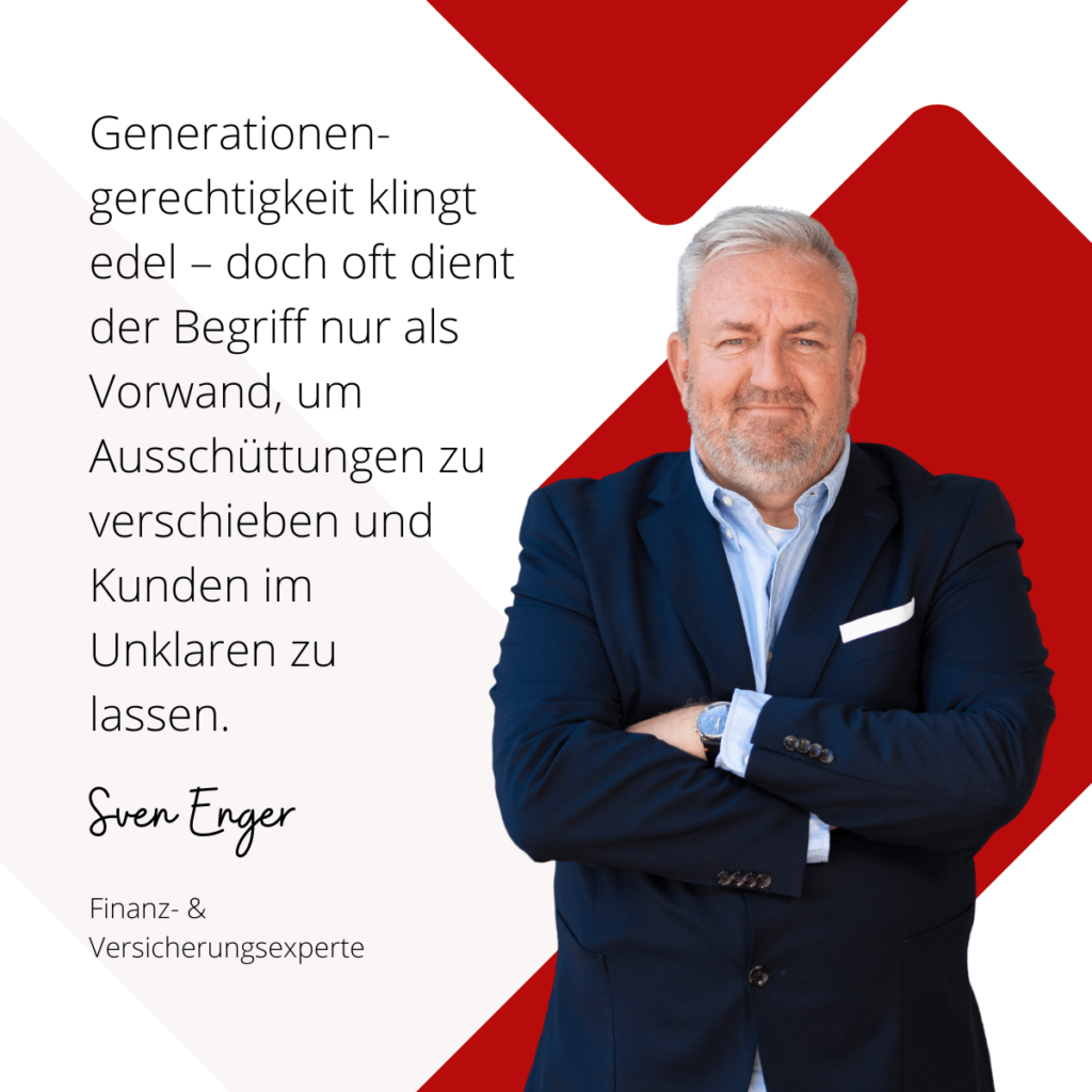 Generationengerechtigkeit bei Lebensversicherungen - Sven Enger