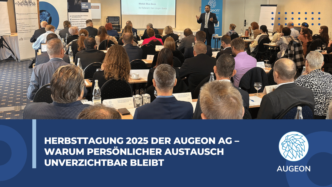Herbsttagung 2025 der Augeon AG – warum persönlicher Austausch unverzichtbar bleibt - Augeon AG