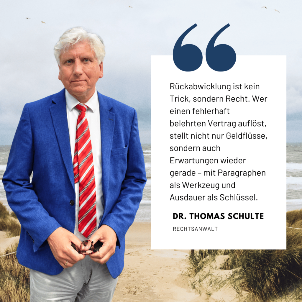 Rechte Lebensversicherung Rückabwicklung - Dr Thomas Schulte