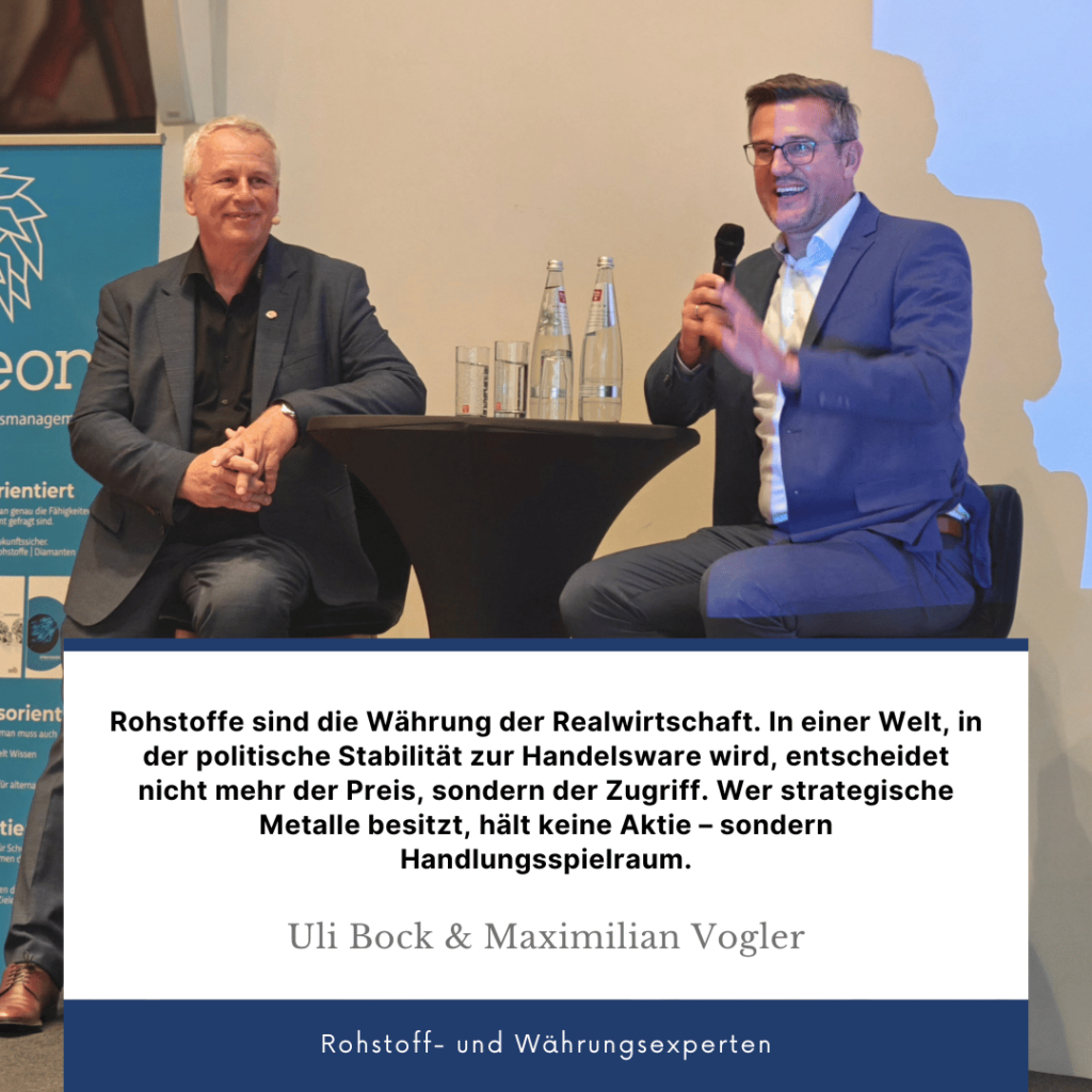 Rohstoffe sind die Währung der Wirtschaft - Maximilian Vogler und Uli Bock