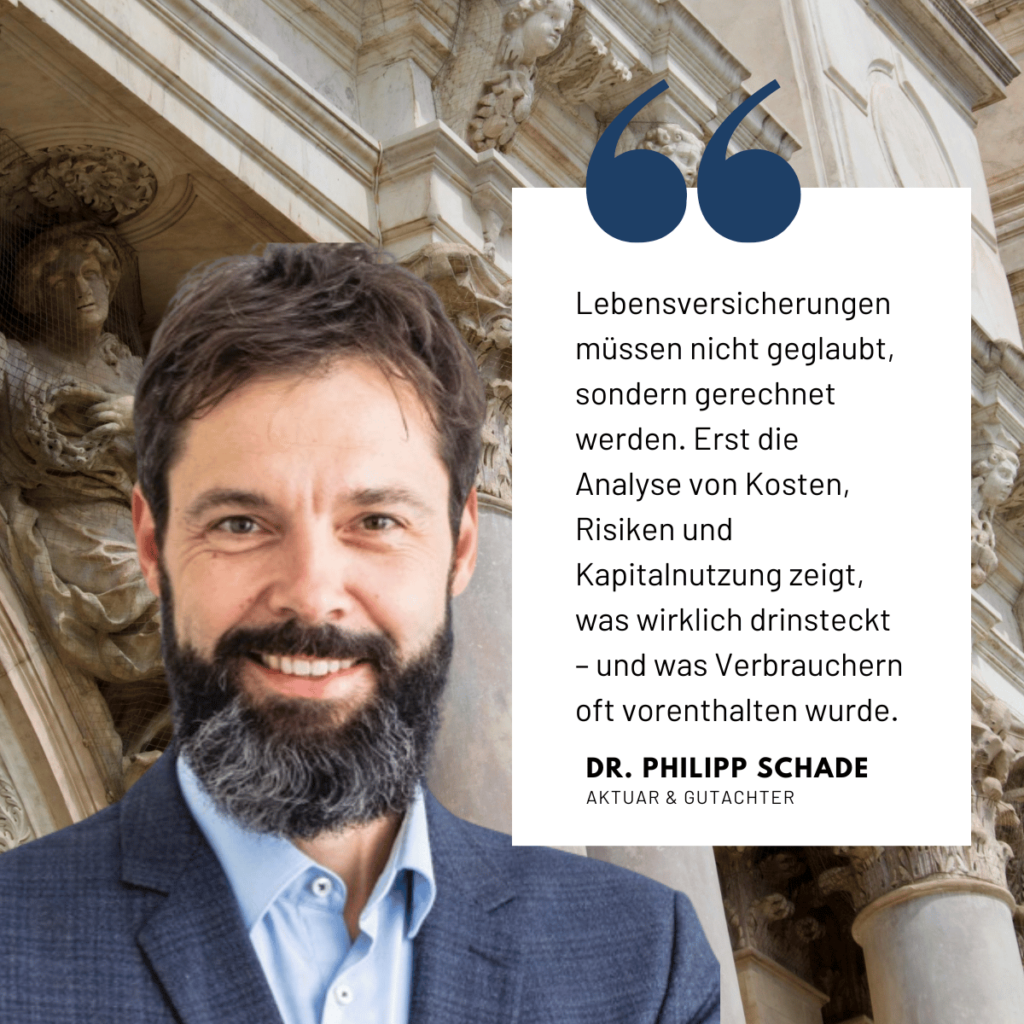 Lebensversicherung müssen gerechnet werden - Philipp Schade